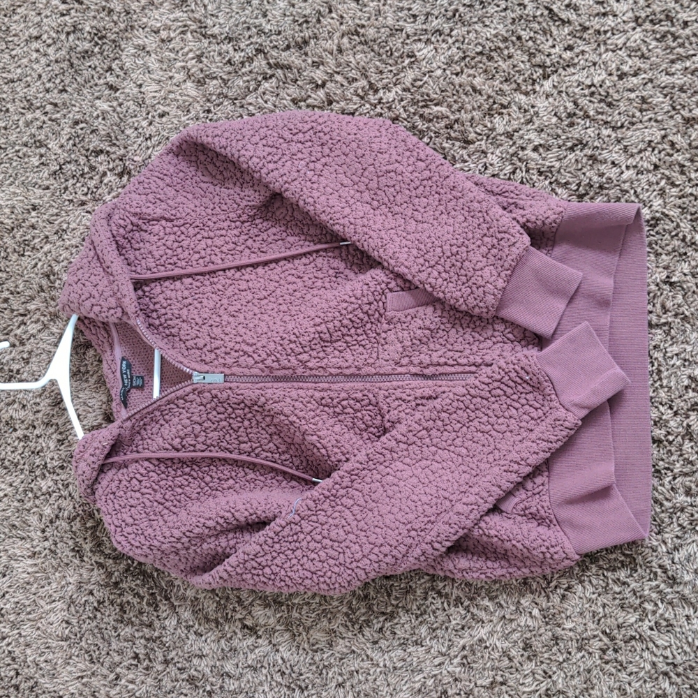 Purple teddy jacket